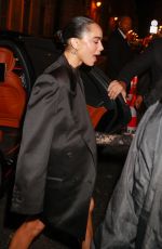 ZOE KRAVITZ Arrives at YSL Fashion Show After-party in Paris 09/24/2024