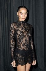 ZOE KRAVITZ at Saint Laurent Fashion Show at Paris Fashion Week 09/24/2024