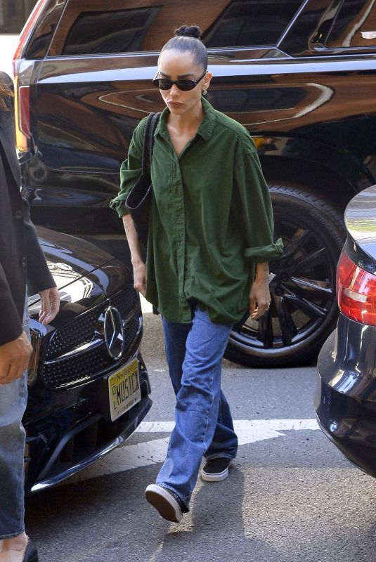 ZOE KRAVITZ Out and About in New York 09/05/2024