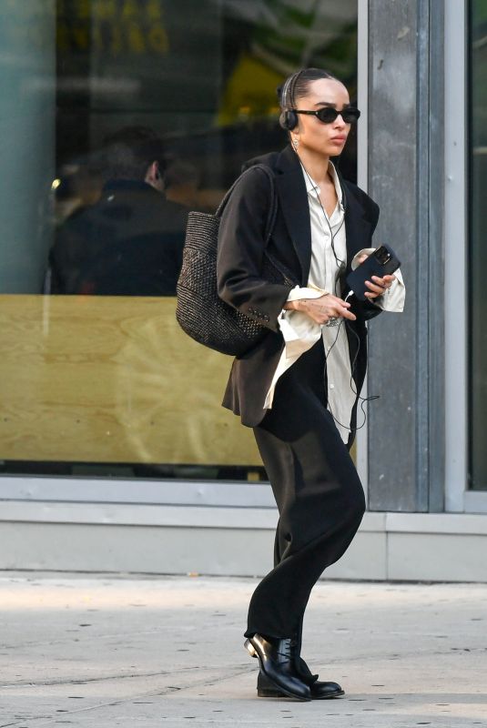 ZOE KRAVITZ Out and About in New York 09/12/2024