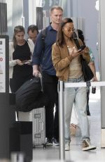 ZOE SALDANA Arrives at Airport in Toronto 09/10/2024