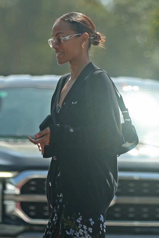 ZOE SALDANA Out for Lunch in Montecito 09/17/2024
