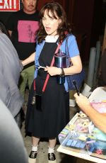 ZOOEY DESCHANEL Leaves Largo at Coronet in Los Angeles 09/11/2024