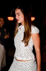 ADDISON RAE Leaves Miu Miu Afterparty at Paris Fashion Week 10/01/2024