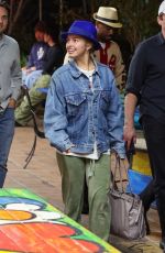ADDISON RAE Out with Friends in Los Angeles 10/14/2024
