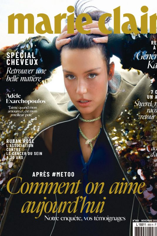 ADELE EXARCHOPOULOS in Marie Claire France, November 2024