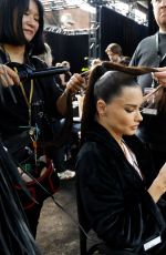 ADRIANA LIMA Getting Ready for Victoria