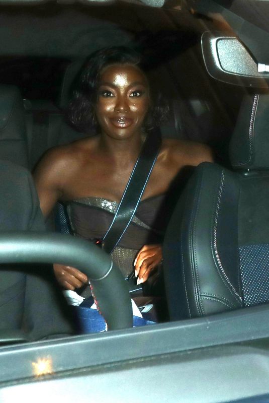 AJ ODUDU Leaves 2024 Glamour Awards in London 10/01/2024