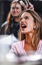 ALESSANDRA AMBROSIO Getting Ready for Victoria