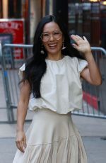 ALI WONG Arrives at Good Morning America in New York 10/08/2024
