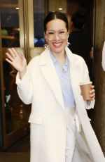ALI WONG Leaves NBC Studios in New York 10/09/2024
