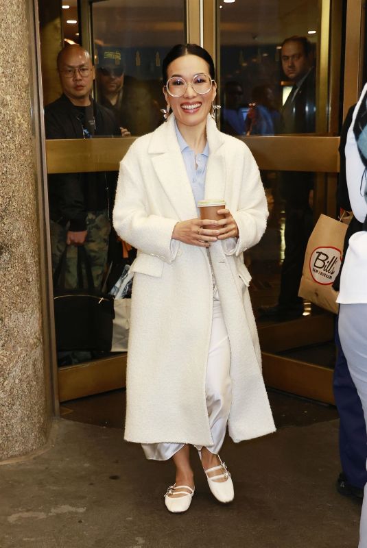 ALI WONG Leaves NBC Studios in New York 10/09/2024