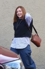 ALYSON HANNIGAN Arrives at Dancing with the Stars Studio in Los Angeles 10/27/2024