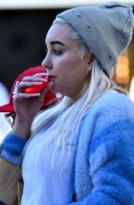 AMANDA BYNES Out Puffing on a Vape Pen on Rodeo Drive in Beverly Hills 10/29/2024