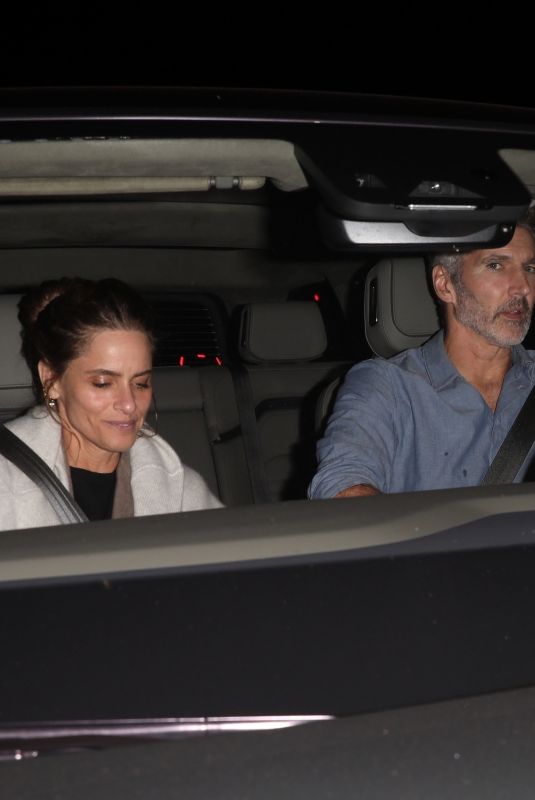 AMANDA PEET and David Benioff Leaves Chateau Marmont Hotel in Los Angeles 10/04/2024