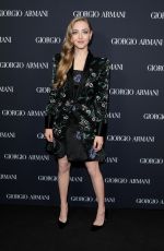 AMANDA SEYFRIED at Giorgio Armani RTW Spring 2025 Fashion Show in New York 10/17/2024