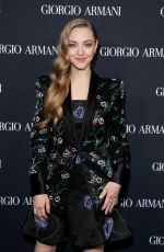 AMANDA SEYFRIED at Giorgio Armani RTW Spring 2025 Fashion Show in New York 10/17/2024