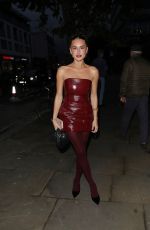 AMBER DAVIES Arrives at Virgin Atlantic Attitude Awards Powered by Jaguar in London 10/09/2024