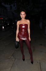 AMBER DAVIES Arrives at Virgin Atlantic Attitude Awards Powered by Jaguar in London 10/09/2024