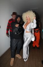 AMBER ROSE and Ray J witn HAZEL E and Friends Arrives at Unruly Agency Party in Los Angeles 10/26/2024