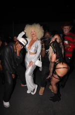 AMBER ROSE and Ray J witn HAZEL E and Friends Arrives at Unruly Agency Party in Los Angeles 10/26/2024