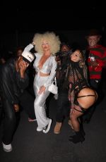 AMBER ROSE and Ray J witn HAZEL E and Friends Arrives at Unruly Agency Party in Los Angeles 10/26/2024