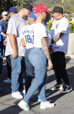 AMBER ROSE Arrives at Dodgers World Series Game in Los Angeles 10/25/2024