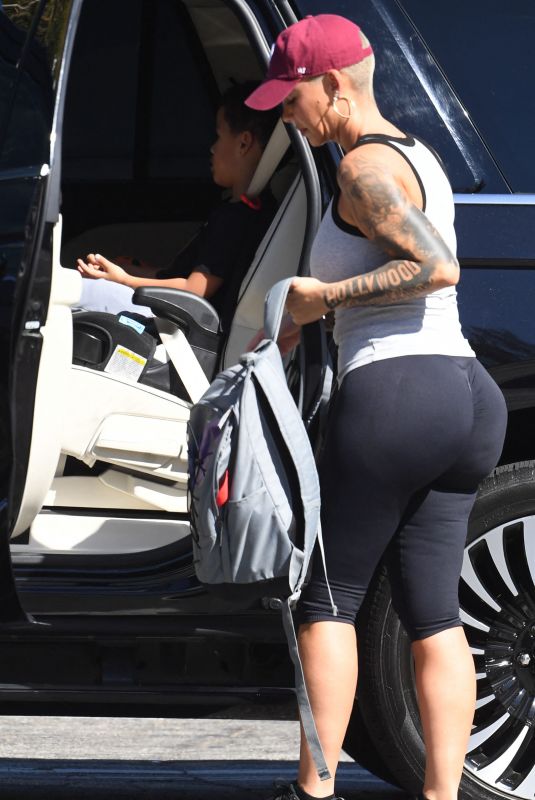 AMBER ROSE Out Shopping in Los Angeles 10/10/2024