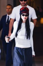 AMELIA HAMLIN Leaves Hotel Palazzo Parigi in Milan 09/21/2024
