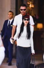 AMELIA HAMLIN Leaves Hotel Palazzo Parigi in Milan 09/21/2024