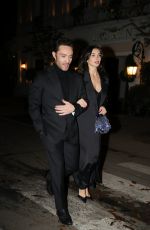 AMY JACKSON and Ed Westwick Night Out in Paris 10/22/2024