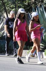 ANGELA SIMMONS Out with a Friend in Los Angeles 10/24/2024