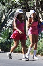 ANGELA SIMMONS Out with a Friend in Los Angeles 10/24/2024