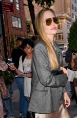 ANGELINA JOLIE Arrives at Her Hotel in New York 09/30/204