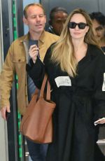 ANGELINA JOLIE Arrives at JFK Airport in New York 10/03/2024