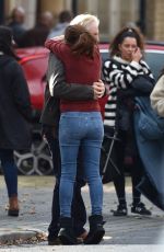 ANNA FRIEL and David Threlfall on the Set of Jimmy McGovern