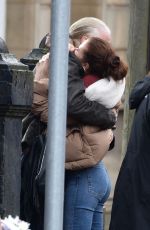 ANNA FRIEL and David Threlfall on the Set of Jimmy McGovern