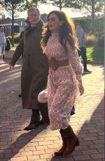 ANNA FRIEL Arrives at Anfield for Champions League Game Liverpool vs Bologna 10/02/2024