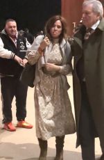 ANNA FRIEL Arrives at Anfield for Champions League Game Liverpool vs Bologna 10/02/2024