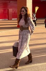 ANNA FRIEL Arrives at Anfield for Champions League Game Liverpool vs Bologna 10/02/2024