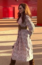 ANNA FRIEL Arrives at Anfield for Champions League Game Liverpool vs Bologna 10/02/2024