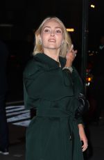ANNASOPHIA ROBB Arrives at Burberry Flagship Store Opening in New York 10/16/2024