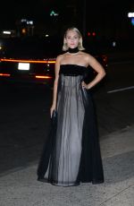 ANNASOPHIA ROBB Arrives at Giorgio Armani Women