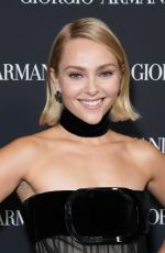 ANNASOPHIA ROBB at Giorgio Armani RTW Spring 2025 Fashion Show in New York 10/17/2024