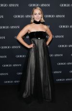 ANNASOPHIA ROBB at Giorgio Armani RTW Spring 2025 Fashion Show in New York 10/17/2024