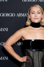 ANNASOPHIA ROBB at Giorgio Armani RTW Spring 2025 Fashion Show in New York 10/17/2024