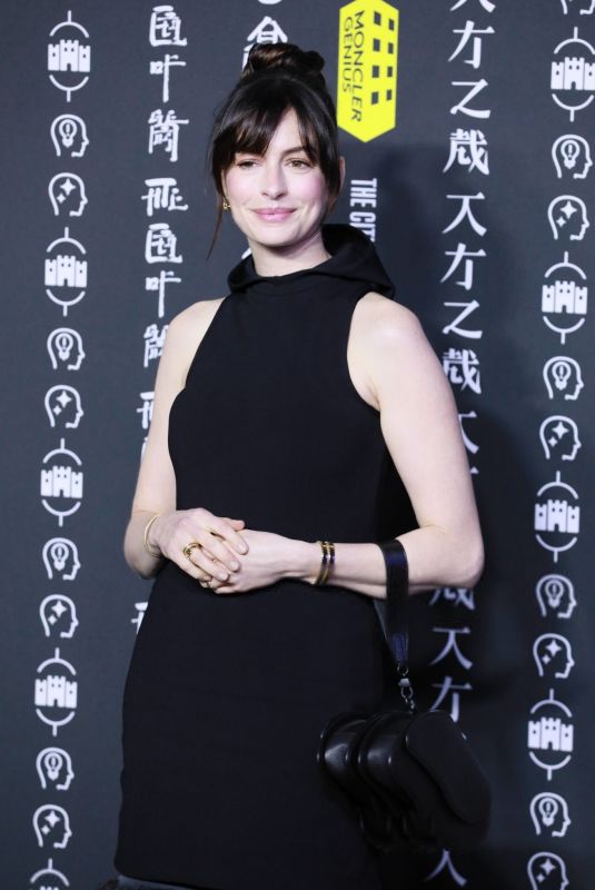 ANNE HATHAWAY at The City of Genius of Moncler Event in Shanghai 10/19/2024