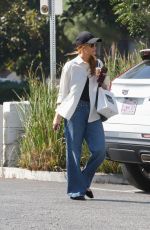 ASHLEE SIMPSON Out for Coffee at Joan