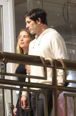 ASHLEY BENSON and Brandon Davis Out for Dinner Date at Sushi Park in West Hollywood 10/16/2024