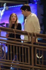 ASHLEY BENSON and Brandon Davis Out for Dinner Date at Sushi Park in West Hollywood 10/16/2024